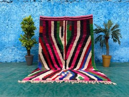 Large Moroccan Rug, Beni Ourain Colorful Rug, Checkered Rug, Custom Beni... - $2,236.79 MXN+