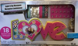 LOVE Forever Light Up Marquee Craft Kit DIY Decorate It Yourself  3D NEW - $14.50
