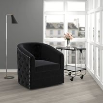 Cosmic Homes Contemporary Accent Chair | Button Tufted Comfy Chair for Bedroom | - £684.47 GBP
