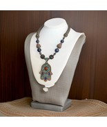 Vintage Nepal Tibetan Necklace Lapis lazuli Ethnic Women&#39;s Boho Handmade... - €32,30 EUR