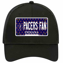 Pacers Fan Indiana Novelty Black Mesh License Plate Hat - £23.17 GBP