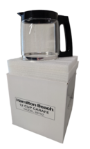 Hamilton Beach 12 Cup Glass Carafe for Model 43255, 88152, 990117800 NEW - $14.85
