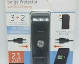 GE Travel Surge Protector with 2 USB Charging &amp; 3 Outlets - 2.1 Amps - £5.47 GBP