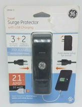 GE Travel Surge Protector with 2 USB Charging &amp; 3 Outlets - 2.1 Amps - £5.43 GBP