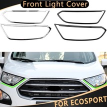 For  Eco 2018 - 2021 2Pcs ABS Car Front Head Light Lamp Headlight Cover Decorati - £85.95 GBP