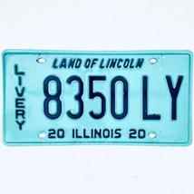 2020 United States Illinois Land of Lincoln Livery License Plate 8350 LY - £14.75 GBP