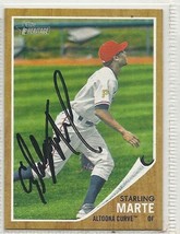 Starling Marte Signed autographed card 2011 Topps Heritage Minor Leagues - £11.50 GBP