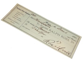 1885 RALPH ROSS Penobscot River STEAMER Bangor Antique Document Receipt ... - $10.99