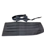 Cummerbund and Bow Tie Set  Men&#39;s Formal Vintage SILK - $21.57