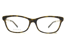 Gucci Eyeglasses Frames GG3678 4WJ Brown Tortoise Clear Shiny Gold 52-15-140 - £104.45 GBP