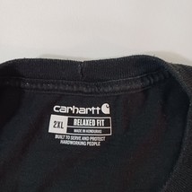 Carhartt TK5714-M Men's Black Cotton Short Sleeve Relaxed Fit T-Shirt Size 2XL image 3