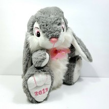 Dan Dee Bunny Rabbit Plush Stuffed Animal Easter Gray 14" Hoppy Hopster 2013 - £27.36 GBP