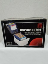 Vintage ACCO Suspend-A-Tray 3.5&quot; Floppy Disk Storage Box Case Holder - $15.95