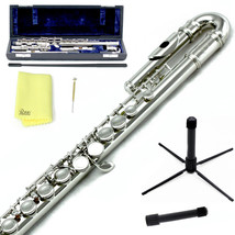 Sky Nickel Plated Cureved C Flute w Case, Stand, Cleaning Rod, Cloth and... - £133.71 GBP