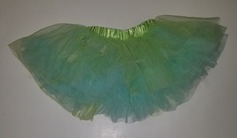 Disney Green Blue Tutu Skirt Toddler Size 2 Dance Ballerina Costume Tinkerbell? - £10.11 GBP