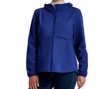 Gerry Ladies&#39; Size XL Packable Hooded Rain Jacket, Blue  - $23.99