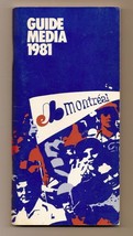 1981 Montreal Expos Media guide MLB Baseball - £18.81 GBP