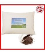 Luxury Organic Buckwheat Pillow 14&#39;&#39;x20&#39;&#39;, Adjustable Loft for Comfort &amp;... - $57.41