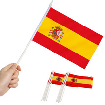 Anley Spain Mini Flag 12 Pack - Hand Held Small Miniature Spanish Flags - £5.53 GBP