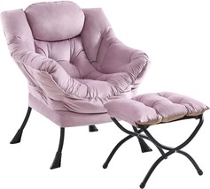 Givjoy Lazy Chair And Ottoman: A Spacious Accent Lounge Chair, And Dorm ... - £174.72 GBP