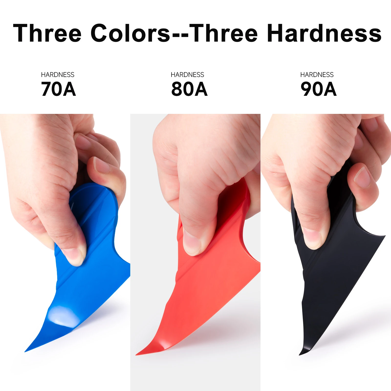 EHDIS 3pcs Car Tint Handheld Squeegee Carbon Fiber Film Application Wrapping S - £17.70 GBP