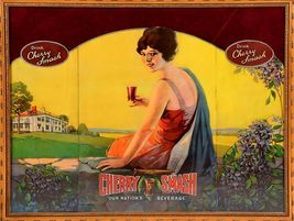 Cherry Smash Beverage Metal Advertising Sign - $49.95