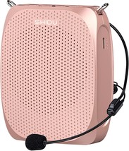 SHIDU Portable Mini Voice Amplifier with Wired Microphone Headset and Waistband, - £35.27 GBP