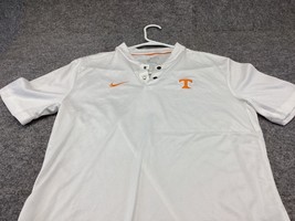 Tennessee Volunteers Shirt Mens Small Nike  Dri -Fit White Henley . - £12.39 GBP