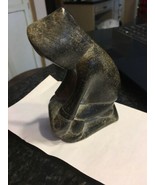 Vintage Inuit Alaska Hand Carved Stone Signed E9 1712 Soapstone - €259,32 EUR
