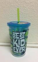 10OZ. REUSABLE BPA FREE &quot;BEST KID EVER&quot; PRINTED CUP, FREE SHIPPING - £6.49 GBP