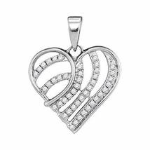 1/4 Carat Diamond Heart Pendant - £176.04 GBP