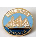 TALL SHIPS CANADA METAL LAPEL PIN CANADIAN WEAR VINTAGE RETRO BOAT NAUTI... - $21.93 CAD