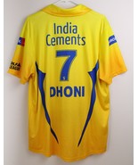 Chennai Super Kings Dhoni Official Reebok IPL Premier League Shirt Size XXL - £38.91 GBP