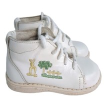 Vintage Bonnie Stuart Baby Shoes White 2.5 D Leather Lace Up Easter Bunny Rabbit - £12.54 GBP