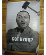 3 Stooges Poster Three Curly Got Nyuk? Milk? - $26.99