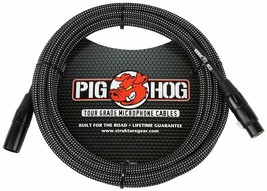 Pig Hog - PHM10BKW - Woven Mic XLR to XLR Cable - Black - 10 ft. - £16.37 GBP