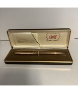 14k Gold Filled Ladies Cross Mechanical Pencil Roses Design + &amp; Case - $856.72 MXN