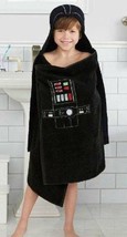 Bath Towel Wrap Hooded Disney Star Wars Galactic Darth Vader Black Plush  - $16.83