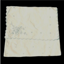 Butterfly White Cotton Cloth Bun Warmer Detailed Stitching - $9.87