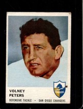 1961 FLEER #165 VOLNEY PETERS VG CHARGERS *X69382 - £2.16 GBP