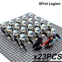 23pcs Star Wars Minifigures 501st Legion Anakin Darth Vader Leader Clone Trooper - £27.48 GBP