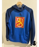 MENS Medium Finland Soccer Adidas Hoodie Sweater Coat of Arms - $53.69 CAD