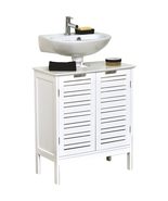 EVIDECO French Home Goods Miami White Wooden Floor Cabinet - Ideal for W... - £109.18 GBP