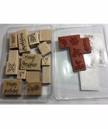 STAMPIN&#39; UP! SET OF Stamps Lot 2001 A GREETING FOR ALL SEASONS - $6.76