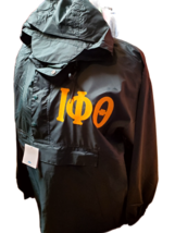 IOTA PHI THETA Fraternity Windbreaker Iota Phi Theta Pullover Jacket Hoo... - £54.93 GBP
