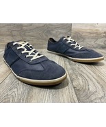 Clarks Mego Walk Dark Blue Leather Low Profile Sneakers | Size 11 - £43.42 GBP