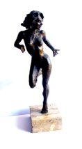Antique Art Deco Art Nouveau Nude Woman Bronze Sculpture ~ Unsigned Beauty - £2,549.56 GBP