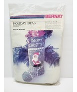 BERNAT HOLIDAY IDEAS MR CHRISTMAS Stitchery Stocking Craft Needlepoint - $24.38 CAD