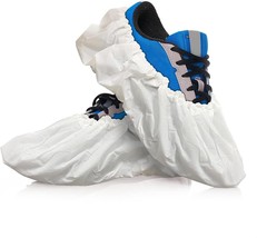 Waterproof Disposable Shoe Covers 15x7&quot;, Pack of 1000 CPE White Booties ... - £97.70 GBP