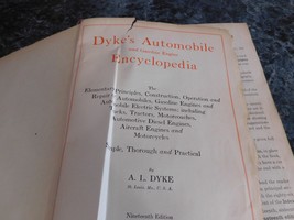Dyke&#39;s Automobile and Gasoline Repair Enclyclopedia (1941, Hardcover) - $19.99